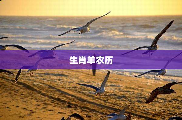 生肖羊农历
