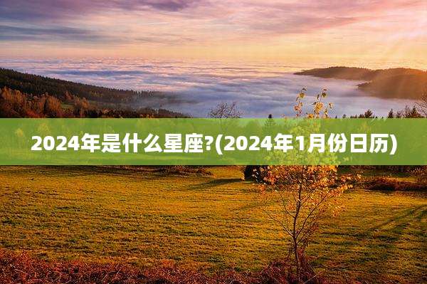 2024年是什么星座?(2024年1月份日历)