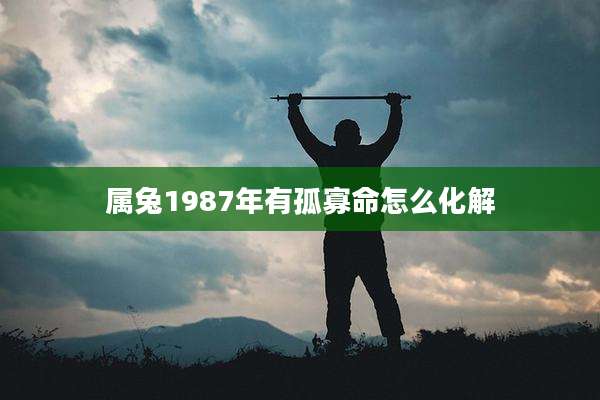 属兔1987年有孤寡命怎么化解