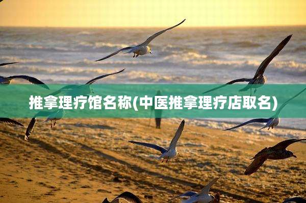 推拿理疗馆名称(中医推拿理疗店取名)