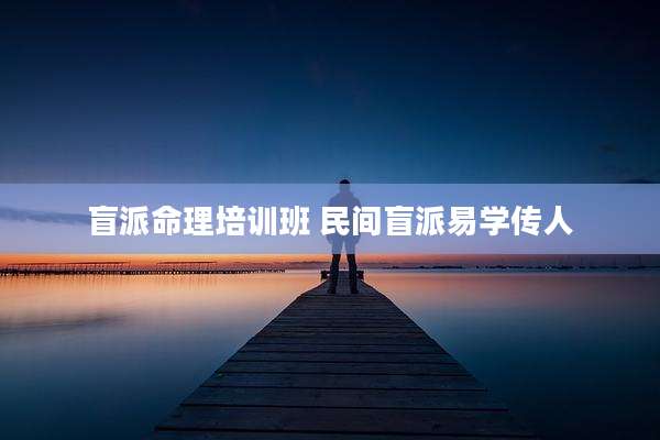 盲派命理培训班 民间盲派易学传人