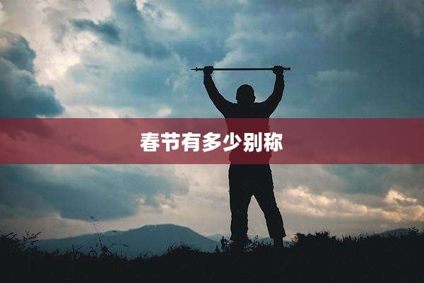 春节有多少别称