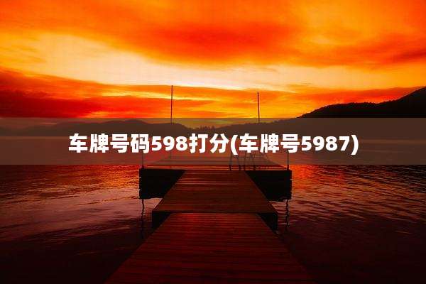 车牌号码598打分(车牌号5987)