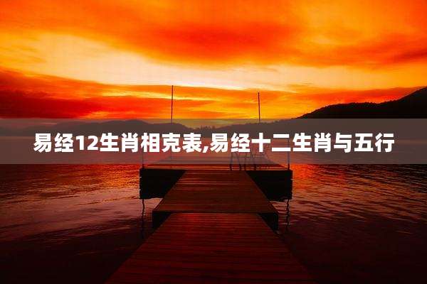 易经12生肖相克表,易经十二生肖与五行