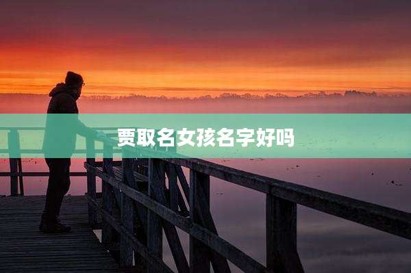 贾取名女孩名字好吗