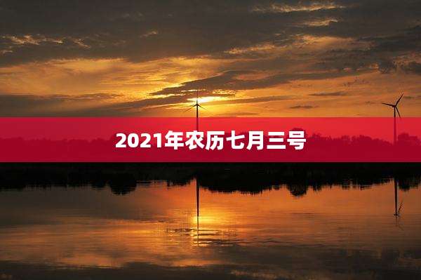 2021年农历七月三号
