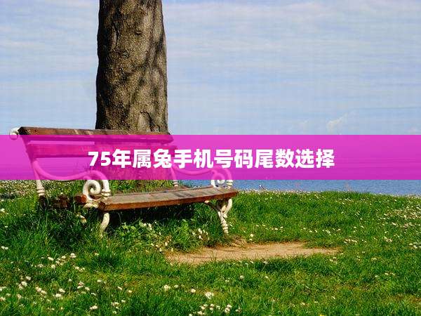 75年属兔手机号码尾数选择