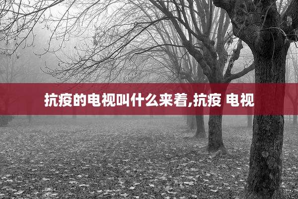 抗疫的电视叫什么来着,抗疫 电视