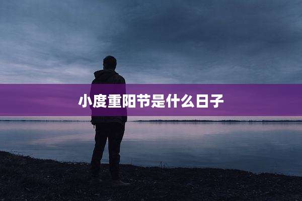 小度重阳节是什么日子