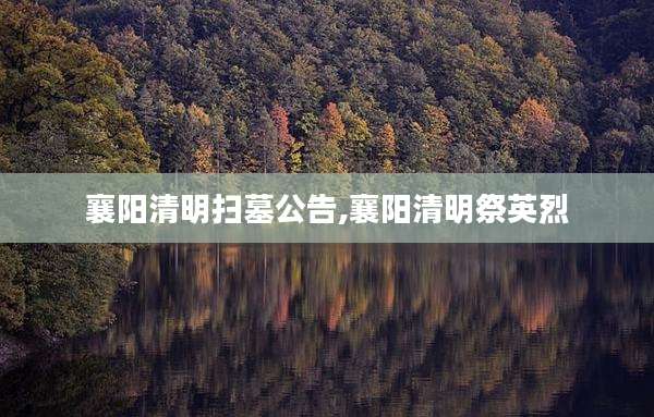 襄阳清明扫墓公告,襄阳清明祭英烈