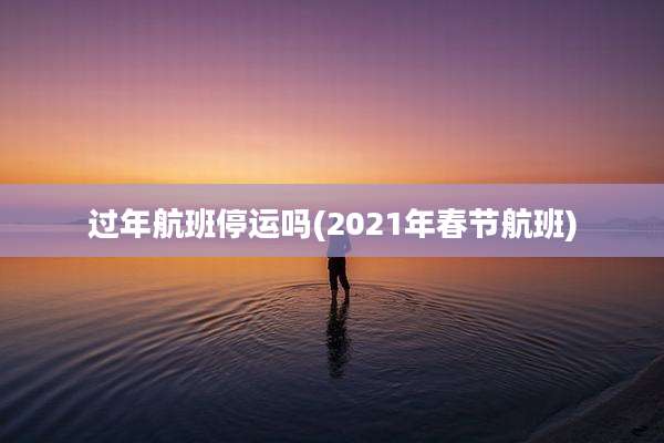 过年航班停运吗(2021年春节航班)