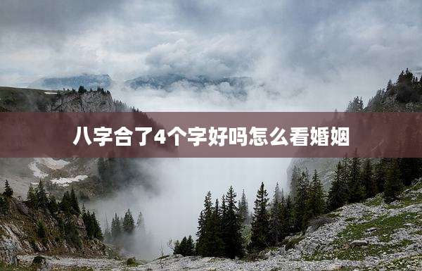 八字合了4个字好吗怎么看婚姻