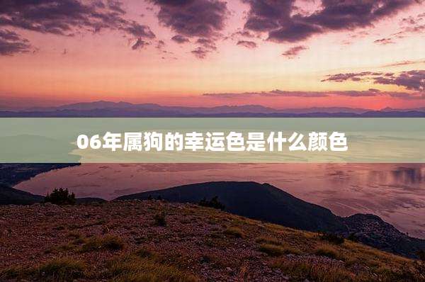 06年属狗的幸运色是什么颜色