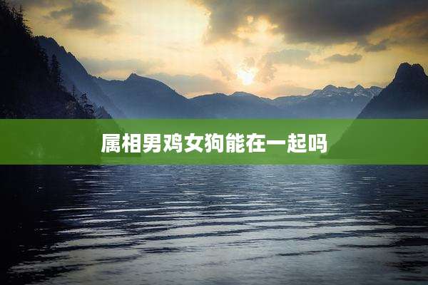属相男鸡女狗能在一起吗