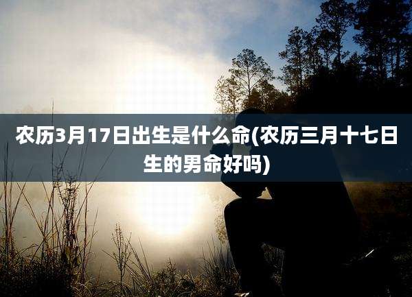 农历3月17日出生是什么命(农历三月十七日生的男命好吗)