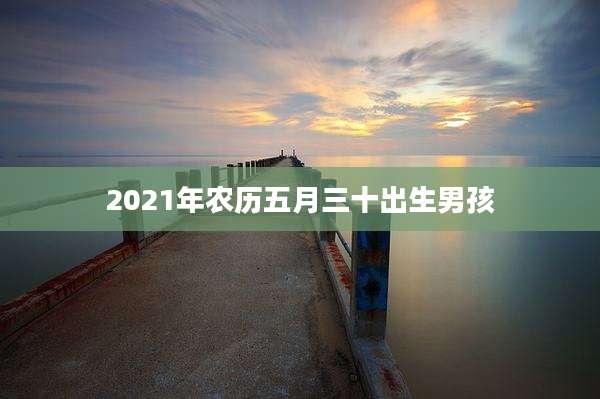 2021年农历五月三十出生男孩
