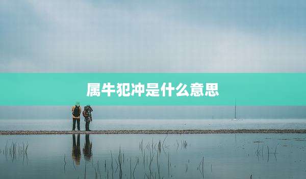 属牛犯冲是什么意思
