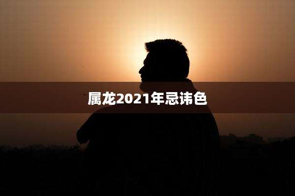 属龙2021年忌讳色