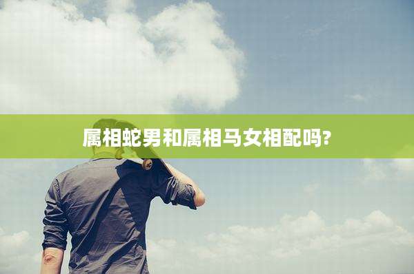 属相蛇男和属相马女相配吗?