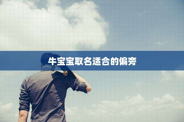 牛宝宝取名适合的偏旁