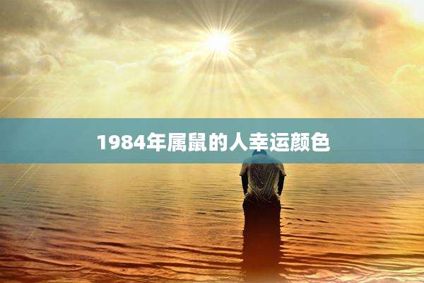 1984年属鼠的人幸运颜色