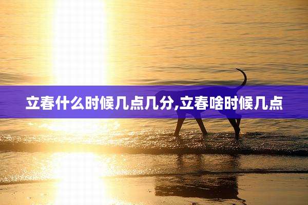立春什么时候几点几分,立春啥时候几点