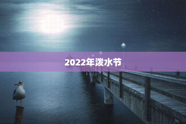 2022年泼水节