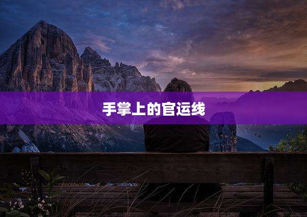 手掌上的官运线