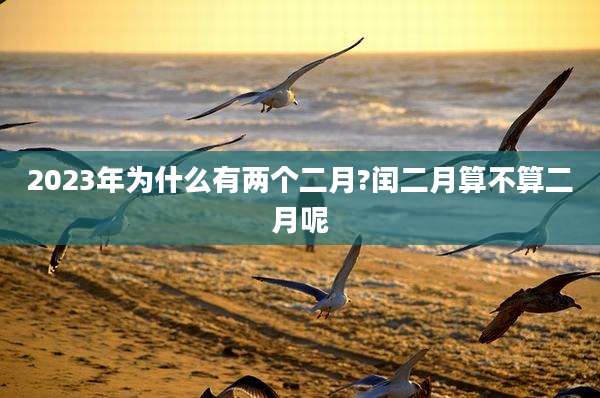2023年为什么有两个二月?闰二月算不算二月呢