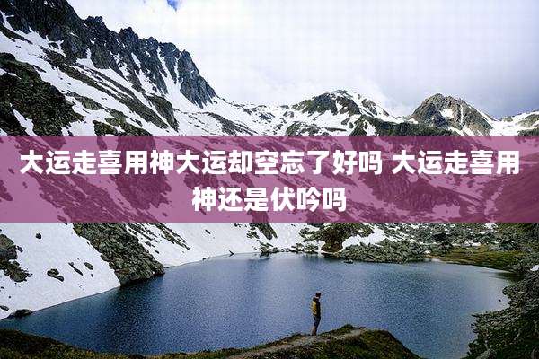 大运走喜用神大运却空忘了好吗 大运走喜用神还是伏吟吗
