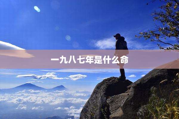 一九八七年是什么命