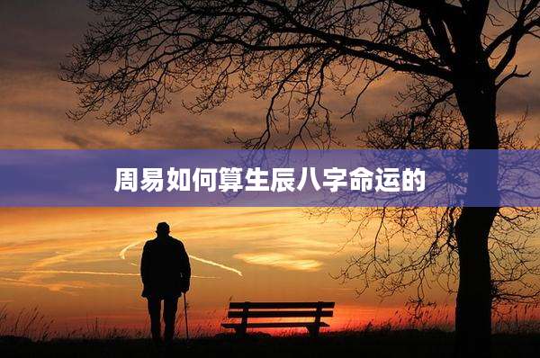 周易如何算生辰八字命运的