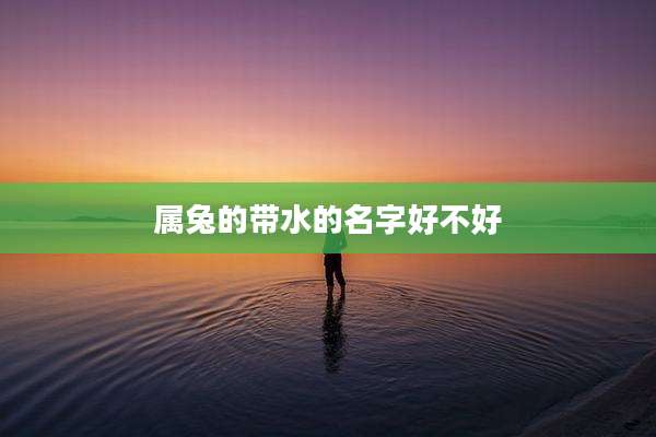属兔的带水的名字好不好