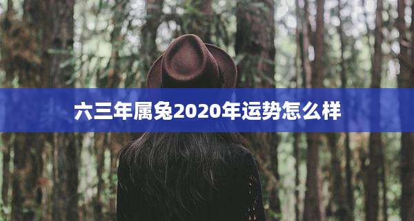 六三年属兔2020年运势怎么样