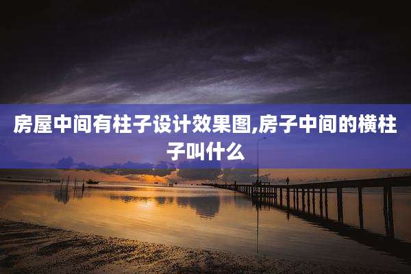 房屋中间有柱子设计效果图,房子中间的横柱子叫什么