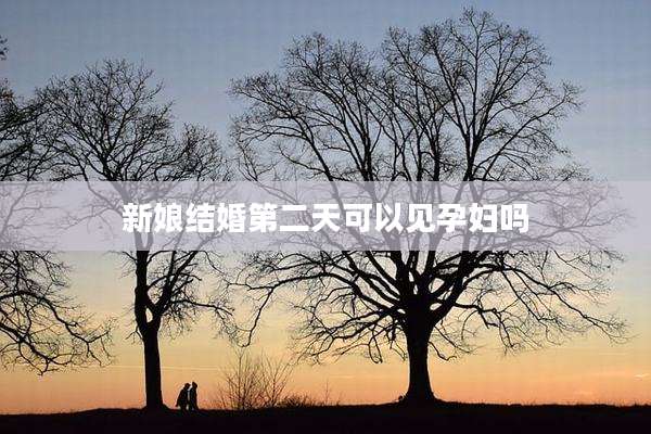 新娘结婚第二天可以见孕妇吗