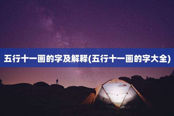 五行十一画的字及解释(五行十一画的字大全)