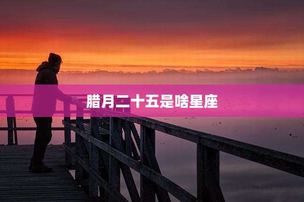 腊月二十五是啥星座