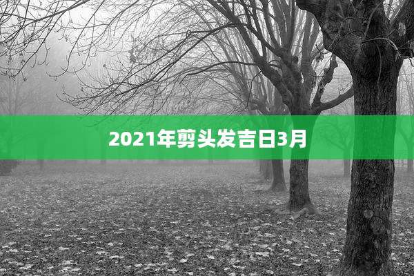 2021年剪头发吉日3月