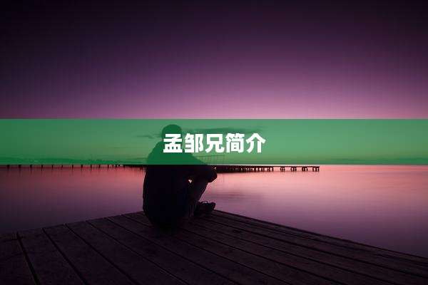 孟邹兄简介