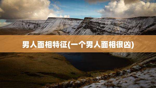 男人面相特征(一个男人面相很凶)