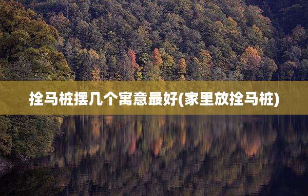 拴马桩摆几个寓意最好(家里放拴马桩)