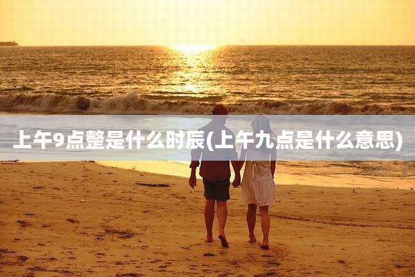 上午9点整是什么时辰(上午九点是什么意思)