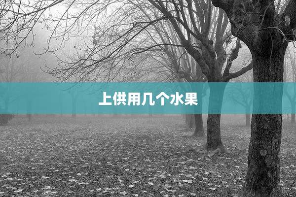 上供用几个水果