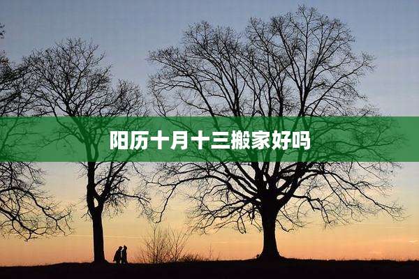 阳历十月十三搬家好吗
