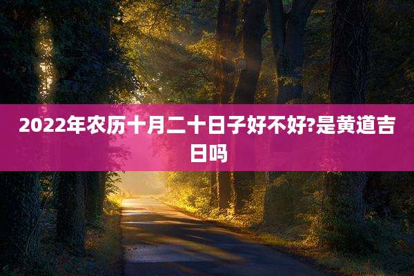 2022年农历十月二十日子好不好?是黄道吉日吗