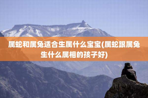 属蛇和属兔适合生属什么宝宝(属蛇跟属兔生什么属相的孩子好)