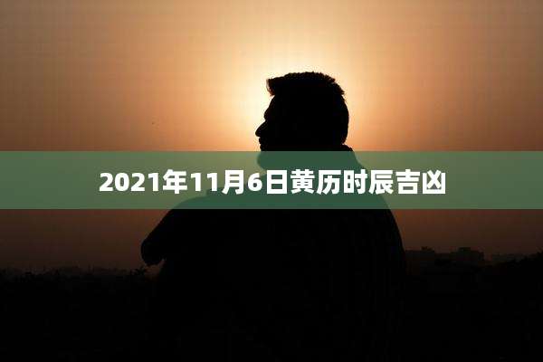 2021年11月6日黄历时辰吉凶