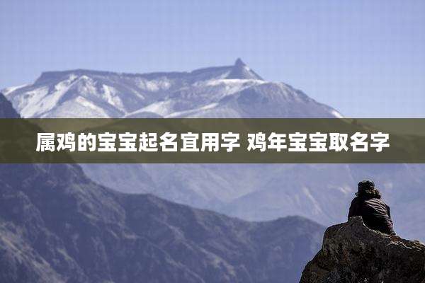 属鸡的宝宝起名宜用字 鸡年宝宝取名字