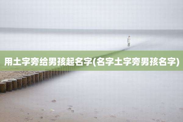 用土字旁给男孩起名字(名字土字旁男孩名字)